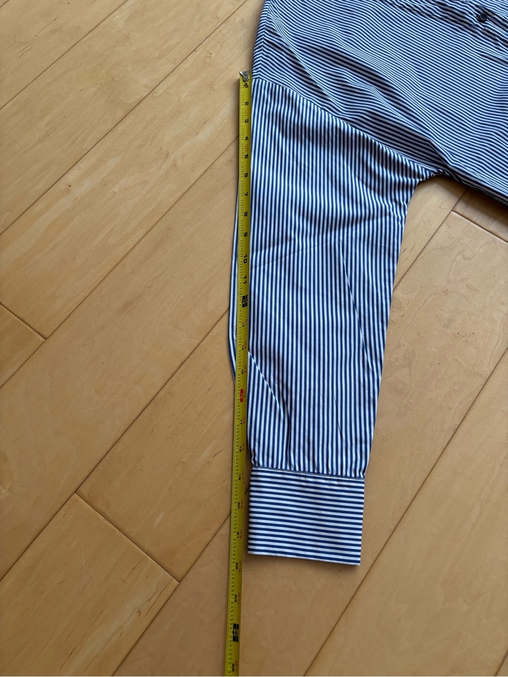 Sandro Jordan Pinstriped Cotton Poplin Button Down Shirt - Picture 15 of 16